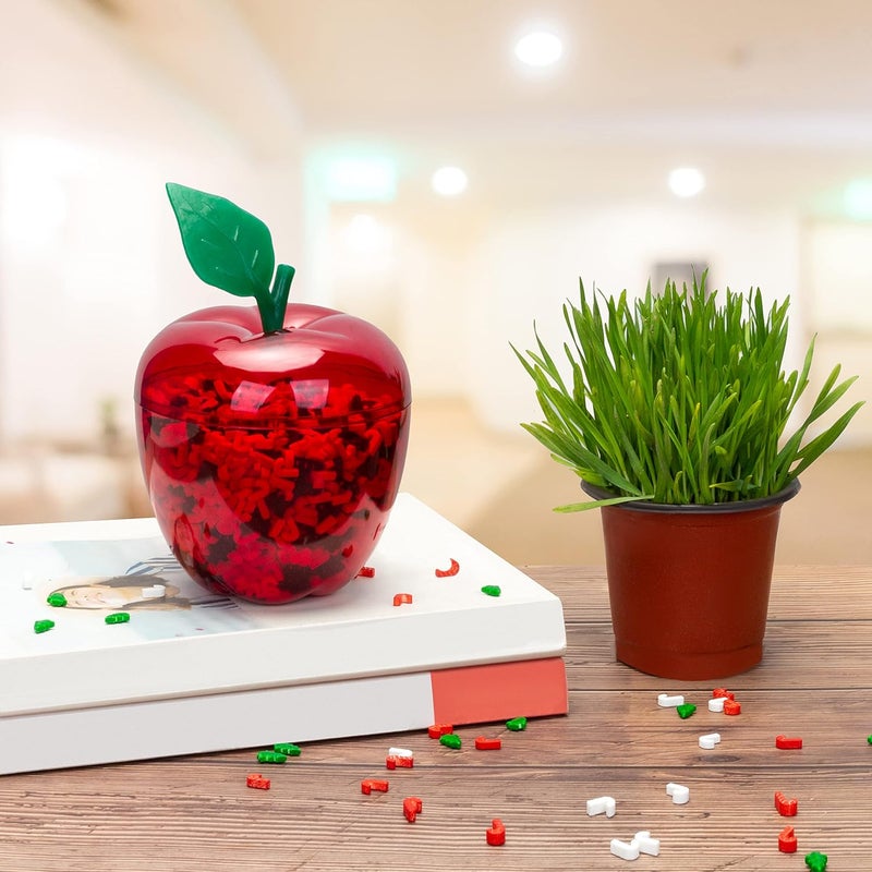 HANZE Large Red Apple Container, Apple Shaped Candy Toy Jar, Back To School, Teacher Appreciation Gift, Party Ornaments, Christmas Decorations- 4 Pack - Image 3